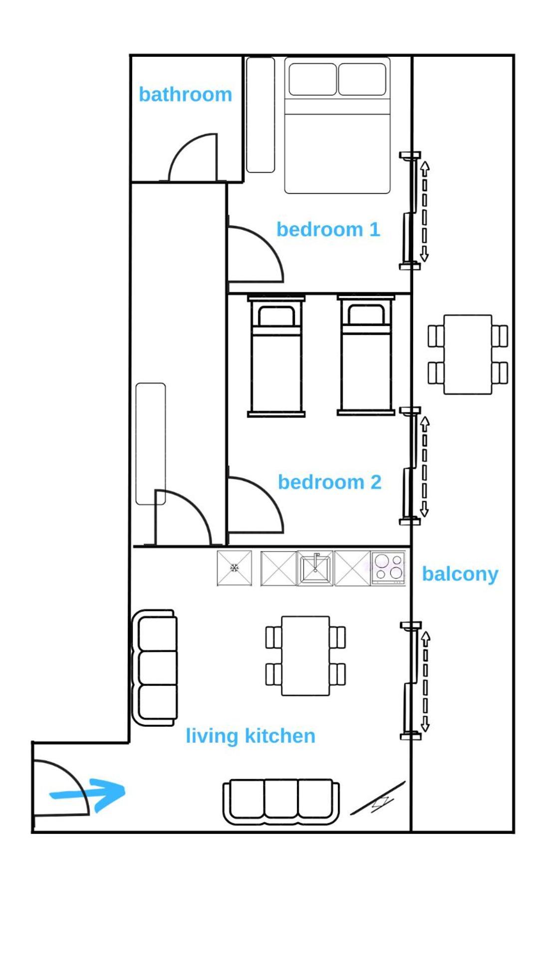 Sarah'S Apartments - 5 Min Walk To Beaches & Boulevard - Big Balcony! Sarandë Eksteriør billede